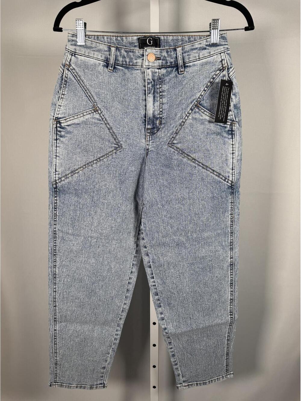 NWT G by Giuliana Women's Light Wash Cropped Tapered Jeans Size 16W - Picture 2 of 4